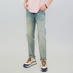 【新品上市】HX 夏季水洗牛仔长裤合体S201522112101
