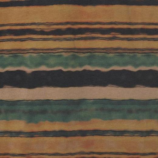 T3357夏季高级感新款撞色晕染条纹圆领短袖T恤宽松百搭舒适上衣 商品图3