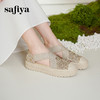 预售7天|Safiya/索菲娅2025仙女风亮片珍珠透气厚底百搭时尚休闲渔夫鞋SFD3112406 商品缩略图4