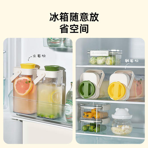 摩登主妇冰箱冷水壶家用储水凉水壶夏天冷饮水果茶桶饮料桶冷泡壶 商品图1
