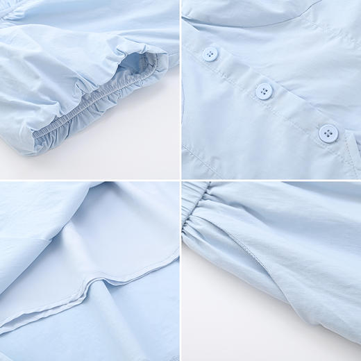 女装V领抽皱上衣配半裙两件套-87165S5222007 商品图2