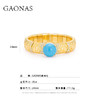 GAONAS  景泰之韵 度假风时尚金色手镯11396SG 商品缩略图3