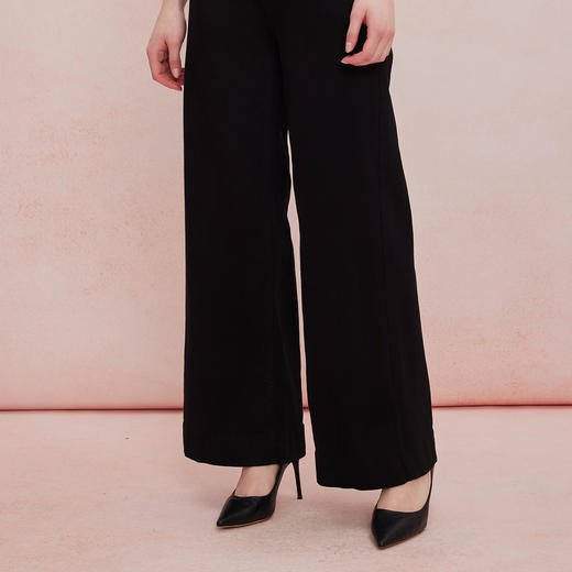 QF305斯尔丽2025夏季新款时尚小个子直筒阔腿女士百搭休闲长款牛仔裤 商品图4