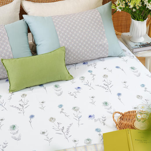 玫瑰时光系列床单单件纯棉100全棉老粗布单人双人四季通用高端定制 商品图1