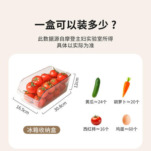 摩登主妇冰箱收纳盒整理盒食品级水果蔬菜鸡蛋收纳冰箱专用保鲜盒 商品图1