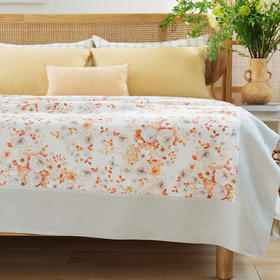 蝴蝶花语系列夏凉盖毯空调被毛巾被凉感家用午睡沙发纯棉成人空调盖毯