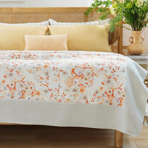 蝴蝶花语系列夏凉盖毯空调被毛巾被凉感家用午睡沙发纯棉成人空调盖毯 商品图0