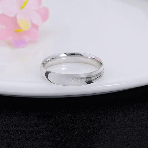【限时8.8折】【线上铂金馆】PT950 【国际铂金协会】铂金猫眼情侣戒男戒固口圈戒（面宽约3.7-4.1mm）(BJZ00153-B)预售产品下单后不退款不退货不换货不补差价) 商品图1