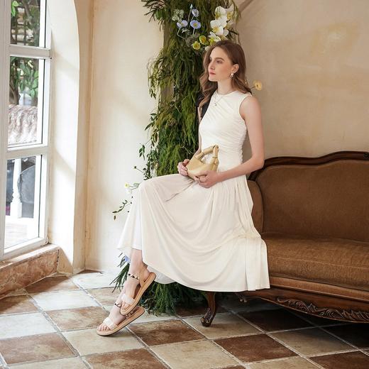 百搭网纱丝带凉鞋女款2025新款爆款一字带软底2.5CM 商品图4