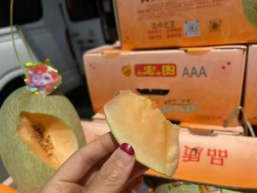蜜瓜脆甜人气王来喽，晓蜜，纹路清晰。🍈甜如蜂蜜💯💯脆过雪梨皮薄又甜又脆[色][色][色]狂甩普通蜜瓜几条街🌟 商品图6