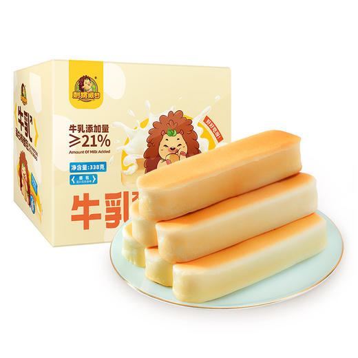 【牛乳蛋白棒面包，奶香醇厚~】手撕蛋白棒338g下午茶 怀旧网红休闲食品 糕点零食整箱-QQ 商品图5