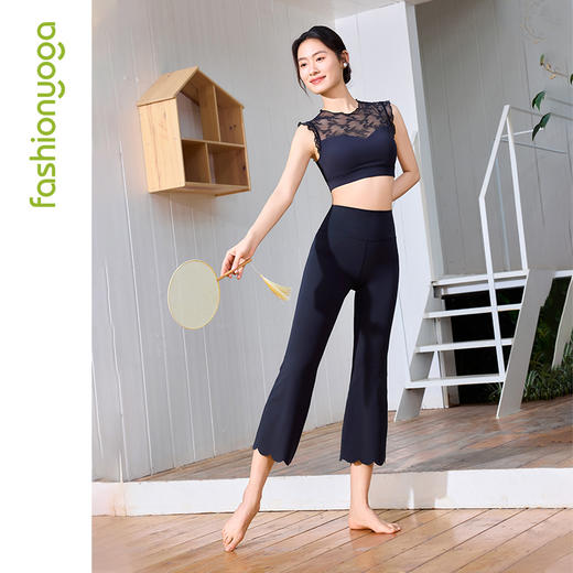 FY15712喇叭花朵七分裤 商品图4