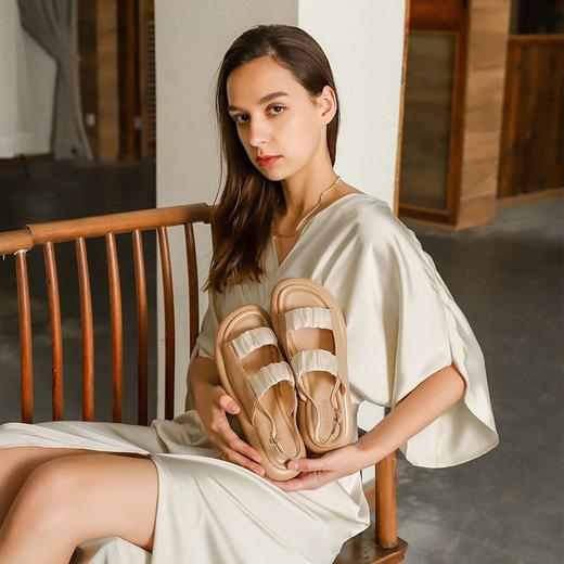 真皮厚底冰丝凉鞋露趾2025升级版夏季外穿休闲2.5CM 商品图3
