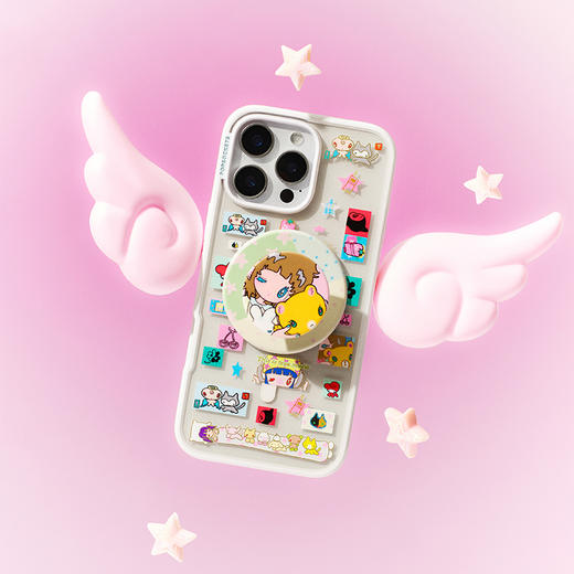 【微微日常】暖暖拼布相框 MAGSAFE磁吸手机气囊支架 Round圆啪嗒系列 撞色 卡通 商品图1