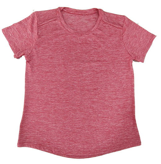 Y025女式冰凉丝滑吸湿速干抗皱薄款柔软修身运动T恤短袖 商品图4