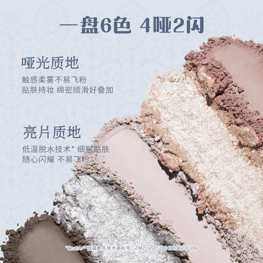 贝壳珍珠六色眼影盘 商品图1