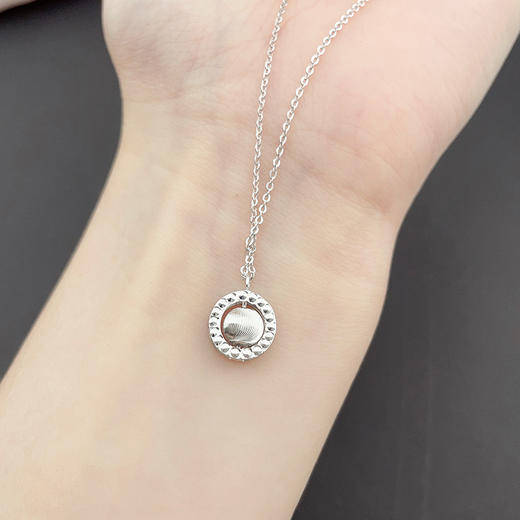 【线上铂金馆】PT950 【国际铂金协会】铂金调节CNC猫眼珠仿钻圆环套链(BTL00194)预售产品下单后不退款不退货不换货不补差价) 商品图2