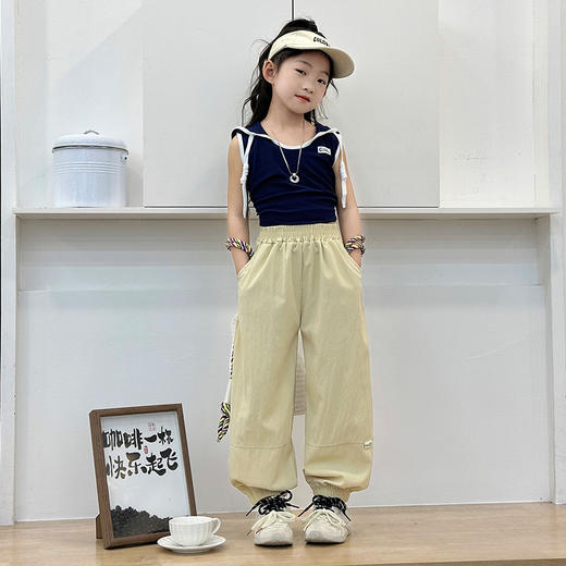 【舒适有型，轻薄透气】儿童防蚊裤 夏季薄款运动裤 男童冰感休闲束口裤 女童外穿宽松防晒裤-QQ 商品图5