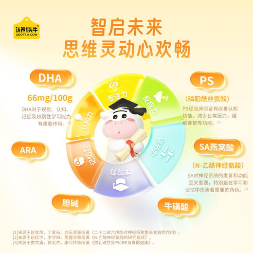 认养一头牛学生奶粉 400g/400g*2 商品图2