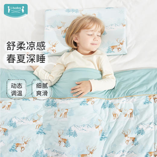 【2025年春夏新品】i-baby/英伦宝贝冰川雪原恒温凉凉被宝宝夏季空调被凉感被 商品图0