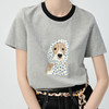 馥迦减龄小狗印花短袖T恤 商品缩略图1