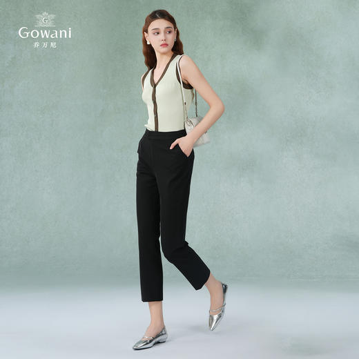 乔万尼西装裤女夏季薄款显瘦休闲裤EF2F377 商品图2