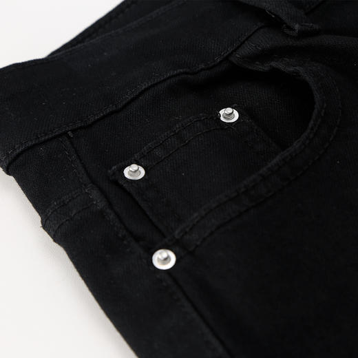 QF305斯尔丽2025夏季新款时尚小个子直筒阔腿女士百搭休闲长款牛仔裤 商品图5