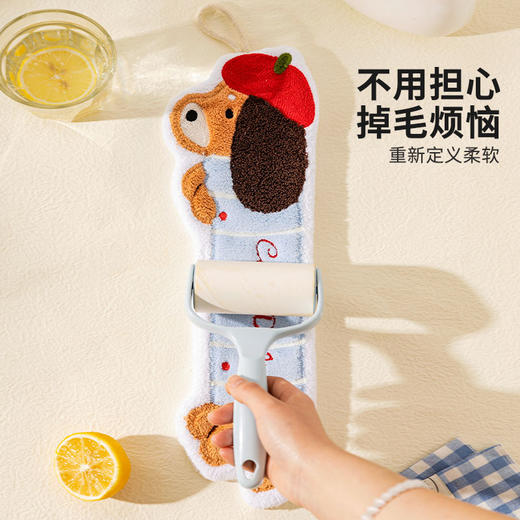 摩登主妇腊肠狗擦手毛巾挂式可爱强吸水加厚浴室卫生间家用擦手布 商品图2