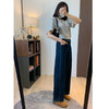 闭眼入好裤型！2025复古高腰宽松立裁斜拼显瘦宽松直筒阔腿牛仔裤长裤！ 商品缩略图4