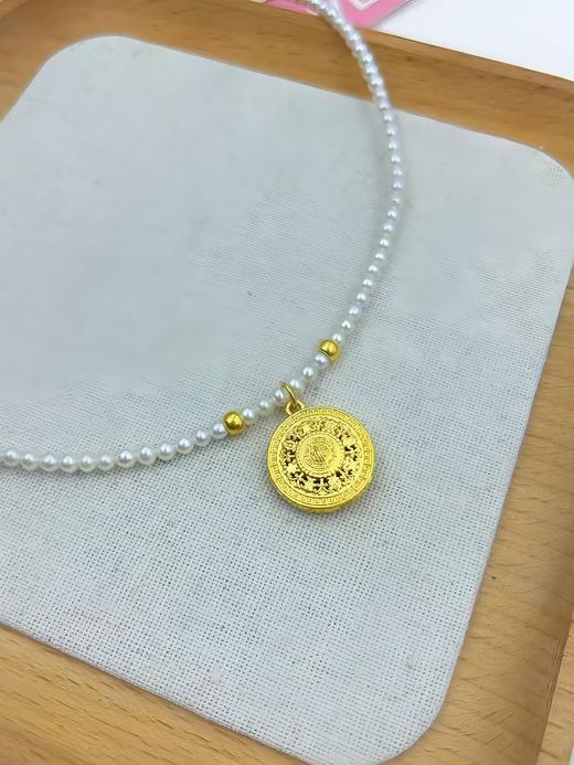 足金八宝罗盘珍珠套链 商品图1