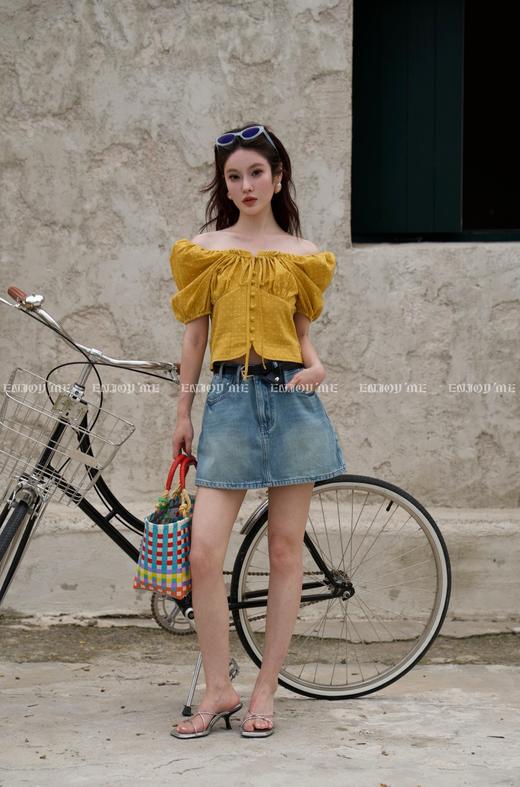 【门店同款】ENJOY夏季三角腰包牛仔裙裤 162398429 商品图3