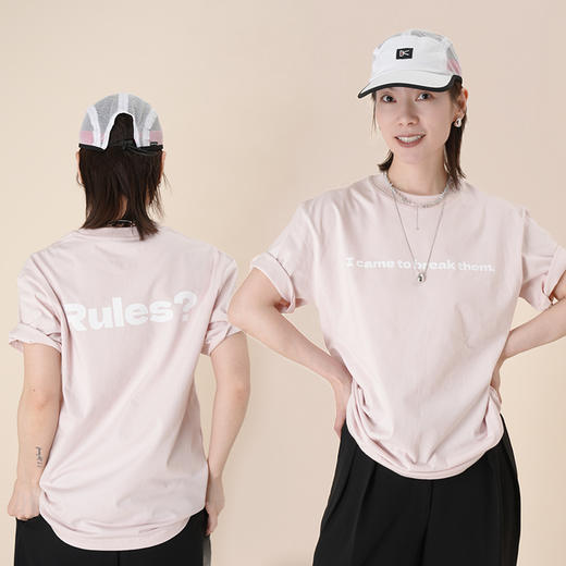 趁早有态度系列经典语录TEE宽松直筒纯棉圆领短袖上衣T恤 商品图3