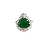 【天然正品】AU750收藏级白金豪镶钻镶天然细腻冰种满绿葫芦翡翠戒指310325AH57 现售价：13800 商品缩略图0