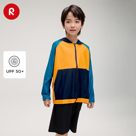 芬兰Reima2025春夏男女儿童中童户外运动防晒针织连帽衫 商品图0