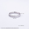 【限时8.8折】【限时8.8折】【线上铂金馆】PT950 【国际铂金协会】铂金实心猫眼情侣戒女戒固口圈戒（面宽约2.8-3.2mm）(BJZ00153-A)预售产品下单后不退款不退货不换货不补差价) 商品缩略图3