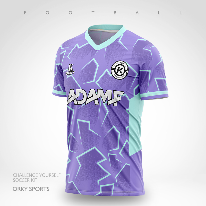 ORKY沃恺 儿童足球服套装小学生球衣印字训练服组队定制 男童衣服