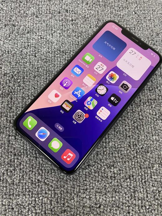 编号136824-苹果国行iPhoneXSMax/256G/黑色，4G手机，9.5新，屏幕小划痕，新换电池100%，特价1399元！质检工程师已深度功能检测通过，店保1年，请放心购买！ 商品图7