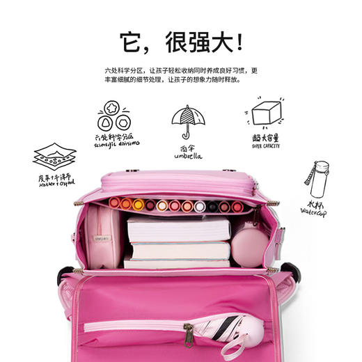 zoyzoii B33复古方包 书包小学生儿童一到三年级护脊减负背包 商品图3