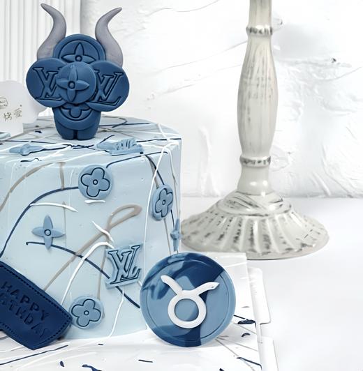 烤爱·金牛座·星座系列·生日蛋糕/节日蓝色蛋糕/聚会/下午茶/属于金牛座的高光时刻！【深圳本地配送】 商品图3