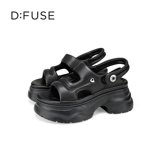 Dfuse迪芙斯2025夏季新款时尚外穿增高鞋轻便厚底运动凉鞋女鞋DFD2115107 商品图12