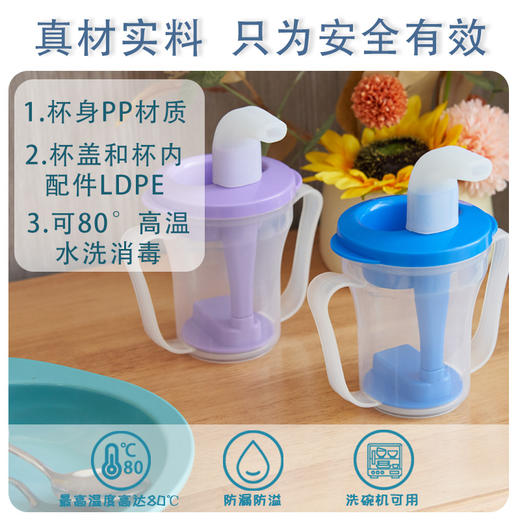 移护康专利喝水防呛水杯老人咽障碍水杯病人老人防呛护理杯限量定量流食杯 商品图1