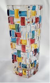 捷克进口BOHEMIA 波西米亚水晶玻璃花瓶轻奢高端北欧简约透明客厅花器摆件波萨诺瓦彩色花瓶20cm 商品图0