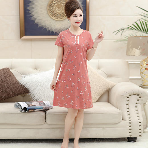 【GZ】无忧购“爱的献礼”中老年妈妈装家居服睡裙 商品图0