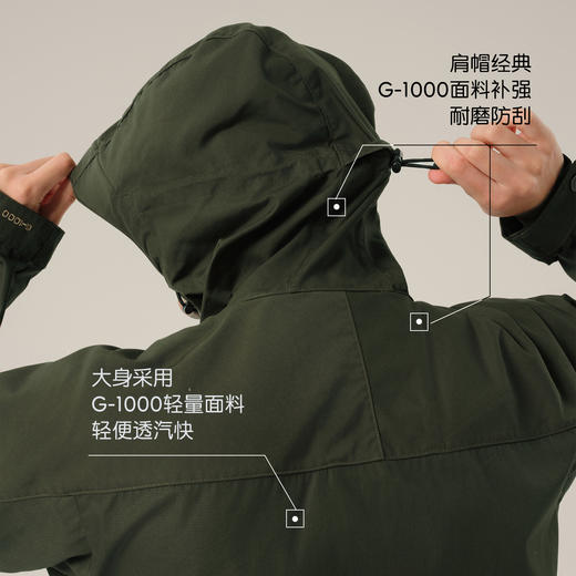 北极狐 男士户外G1000夹克 2025春夏徒步露营防泼水运动外套81698 商品图2