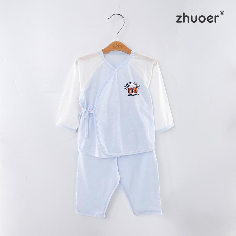 卓儿夏季薄款和袍套装短袖套装清凉透气