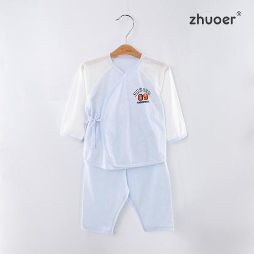 卓儿夏季薄款和袍套装短袖套装清凉透气 商品图0