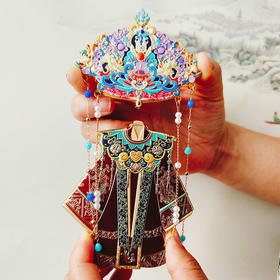 【凤冠霞帔全身版】金属冰箱贴国潮原创古风立体浮雕工艺设计