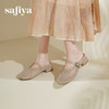 预售7天|Safiya/索菲娅2025时尚水钻网纱透气休闲包头一脚蹬穆勒拖SFD2110402 商品缩略图6