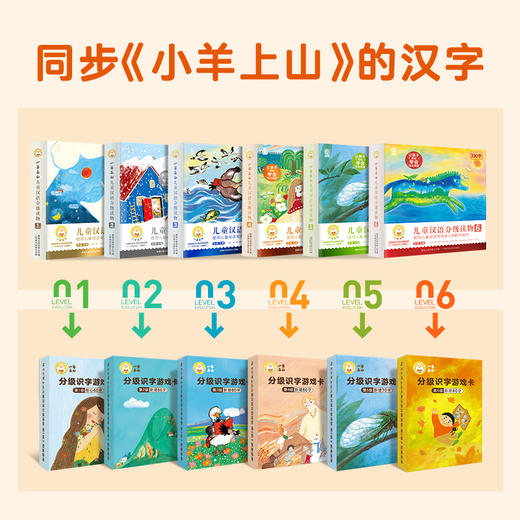 【青葫芦】小羊上山字卡扑克牌 第1-6级任选 儿童汉语分级识字卡 商品图2