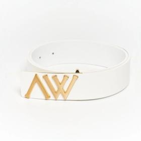 A*W 皮带经典标志款LOGO  进口牛皮简约款式 包装齐全 A712133